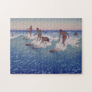 "Surfa-Ryttare, Honolulu" - Charles W. Bartlett Pussel