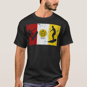 Surfa San Diego Flagga Surfing Surfers T Shirt