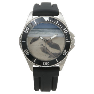 Surfa Sand och Driftwood Väster Kusten Landskapsse Armbandsur