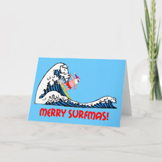 Surfa Santa Helgkort
