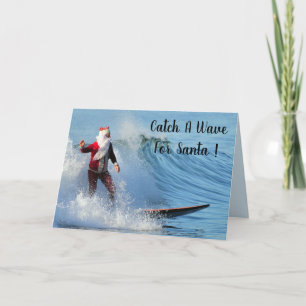 Surfa Santa Helgkort