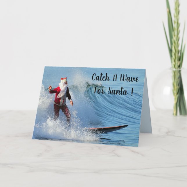Surfa Santa Helgkort (Framsida)
