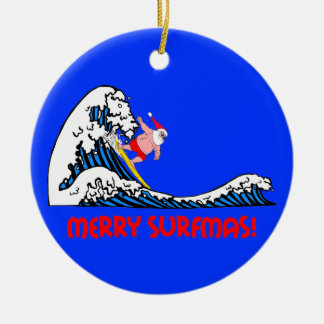 Surfa Santa Julgransprydnad Keramik