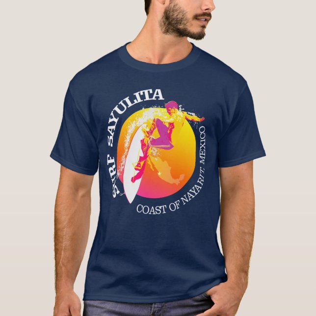 Surfa Sayulita T Shirt (Framsida)