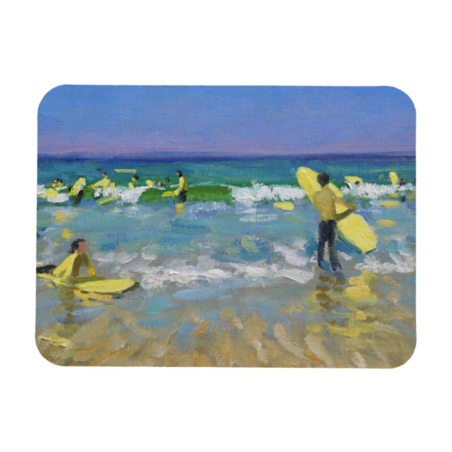 Surfa School i St. Ives Magnet (Horisontell)