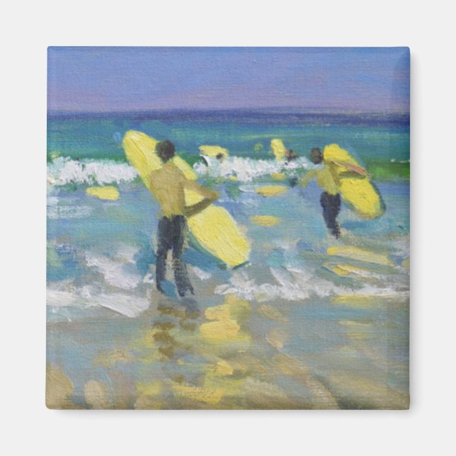 Surfa School i St. Ives Magnet (Framsidan)