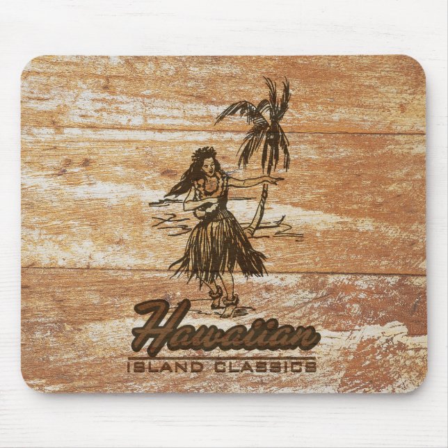 Surfa Shack Hawaiian Faux Wood Musmatta (Framsidan)