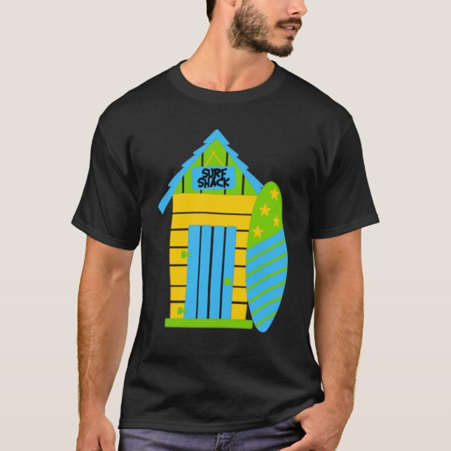 Surfa Shack Manar Basic Mörk T-Shirt (Framsida)