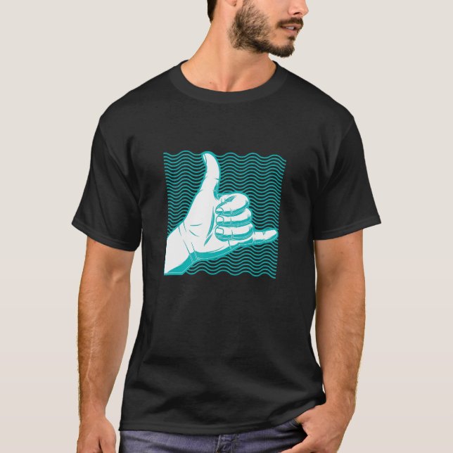 Surfa Shaka Surfa Design T Shirt (Framsida)