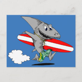 Surfa Shark Vykort