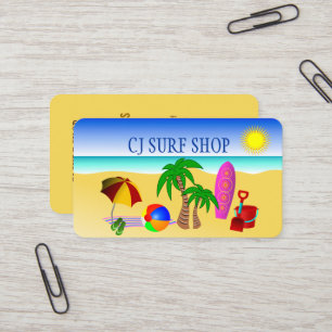 Surfa shoppar visitkorten visitkort