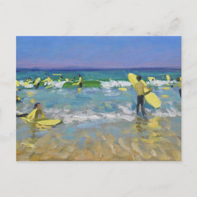 Surfa skolar på St Ives Vykort (Framsida)