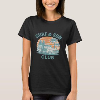 Surfa & Sol Klubb Retro Woody Surfboard T-Shirt