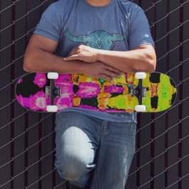 Surfa stil färg: Lila och oliv grönt Mini Skateboard Bräda 18,5 Cm