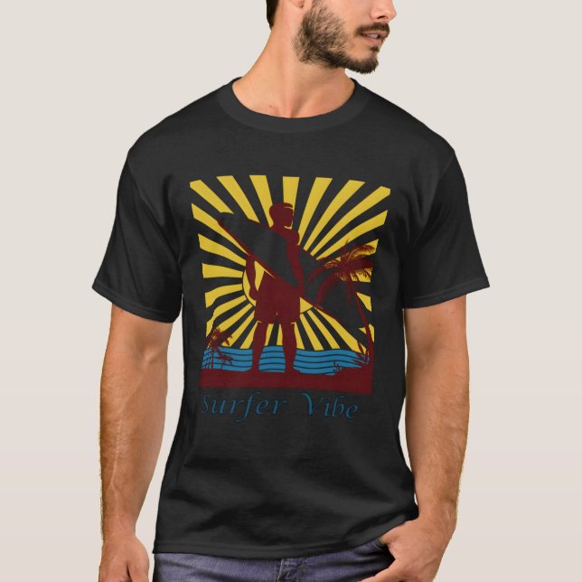Surfa Surfa Surfa Board S Surfing T Shirt (Framsida)