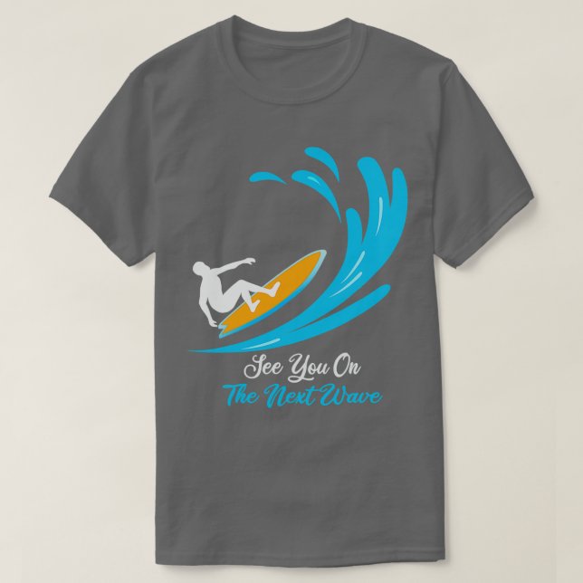 Surfa surfande Surfa Surfboard Ocean T Shirt (Design framsida)