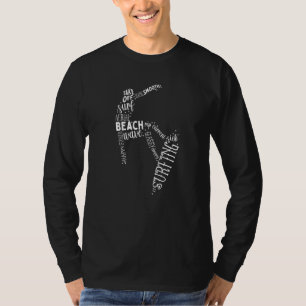 Surfa Surfing Typography T Shirt