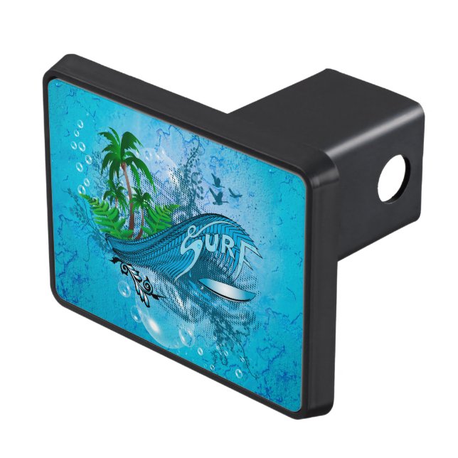 Surfa surfingbräda med handflatan skydd för dragkrok (Topp Höger)