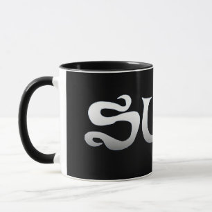 Surfa svart kamera mugg