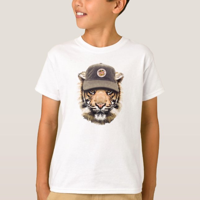 Surfa tigern t shirt (Framsida)