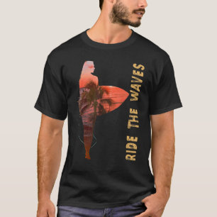 Surfa Tropical Summer for Women Manar Wave Surfing T Shirt