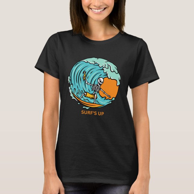 Surfa Upp Coola Beach Vibes 1 T Shirt (Framsida)