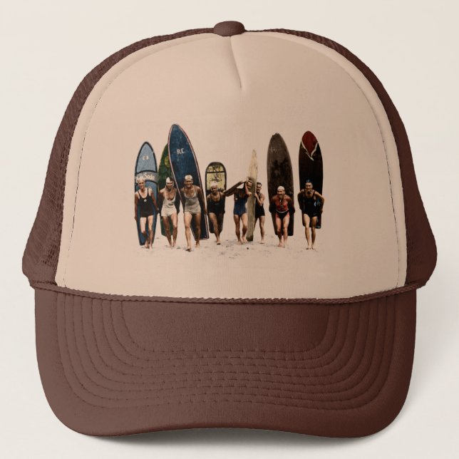 Surfa upp vintagetruckerkepsen truckerkeps (Framsida)