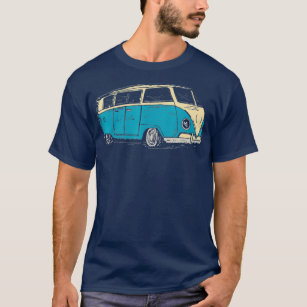 Surfa Van Beach Hippie Stil Toring Van T Shirt