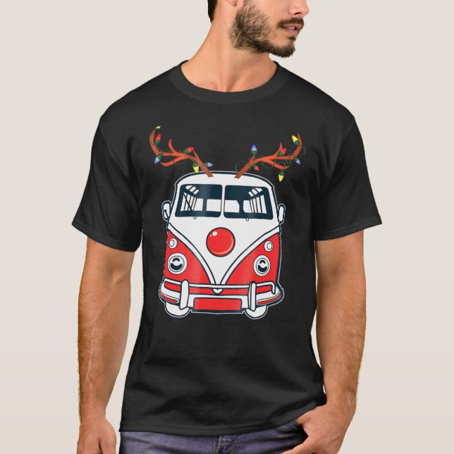 Surfa Van Reindeer jul Ride T Shirt (Framsida)