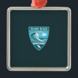 Surfa Vilano Beach Florida Julgransprydnad Metall<br><div class="desc">Surfa Vilano Beach Florida</div>