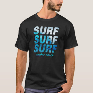 Surfa Wave Venice Beach Ocean Surfing California C T Shirt