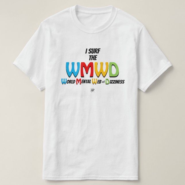 Surfa webben yrsel kylläge motto v1 T- Shirt T (Design framsida)