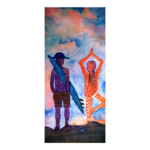 Surfa Yoga Sommarkort Reklamkort