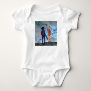 Surfa Yoga Sunset Baby Jersey Bodydräkt Tee