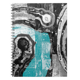 Surface Current – Abstract Flow & Structure Spiral Anteckningsbok