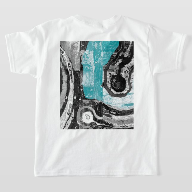 Surface Current – Abstract Flow & Structure T-shir T Shirt (Laydown baksida )