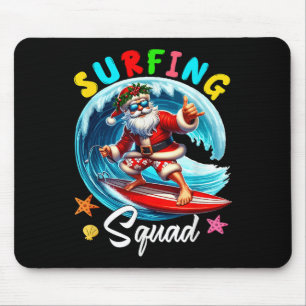 Surfad Squad-jul i juli Santa Hawaiian Roligt Musmatta