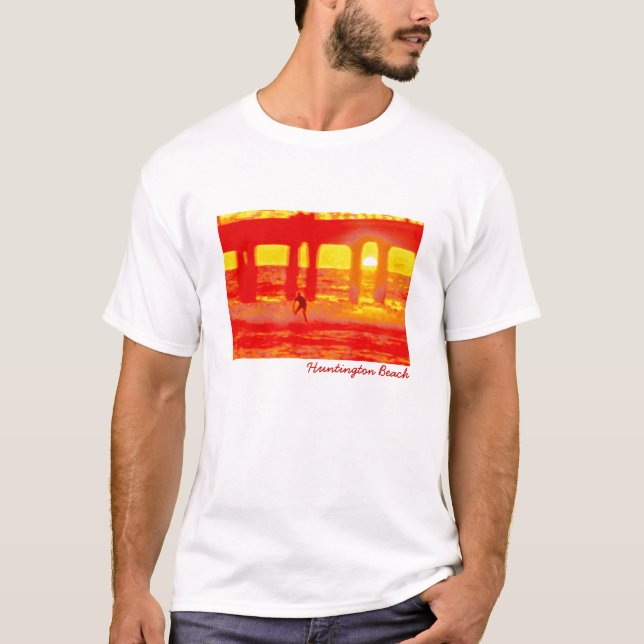 SurfaHuntington Beach T-shirt (Framsida)