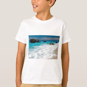 Surfan Aloha Hawaiian Bröllop vid Vatten T-shirt
