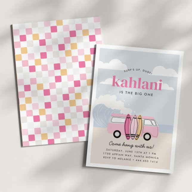 Surfan BIG ONE Girls första hösten Inbjudningar (Skapare uppladdad)