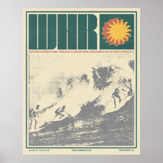 Surfan för western hydrodynamisk forskning Poster