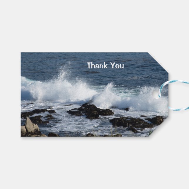 Surfan i Stillahavsområdet Presentetikett (Framsidan (Horisontell))