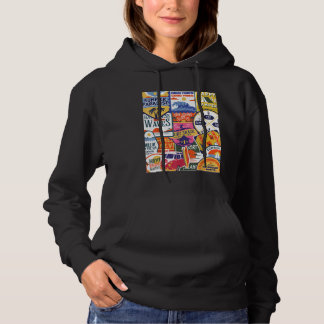 Surfan Retro Lycklig Camper Travel Äventyr sommar T Shirt