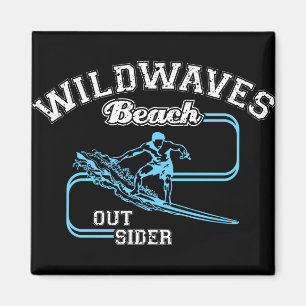 Surfan Vågar Beach Outsiders för vintage Vild Magnet