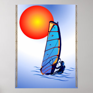 Surfan vind Poster