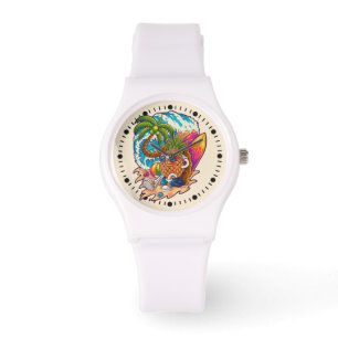 Surfande ananas armbandsur