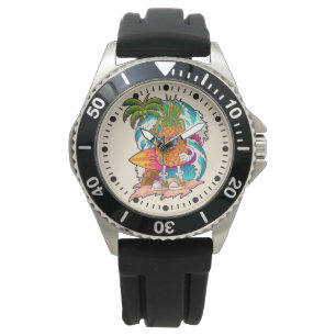 Surfande ananas armbandsur