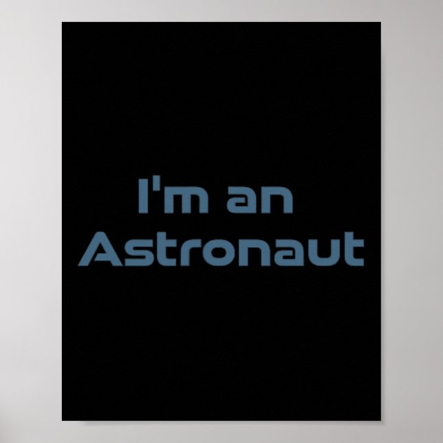 Surfande astronaut retro rymd våg rolig kosmisk  poster (Framsidan)
