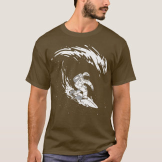 Surfande astronaut Rymden Underbara vågen av Kanag T Shirt