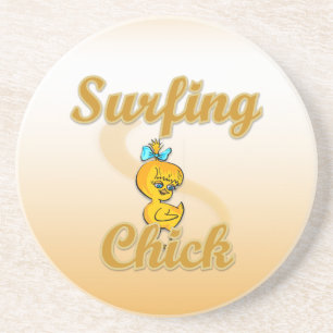Surfande Chick Underlägg